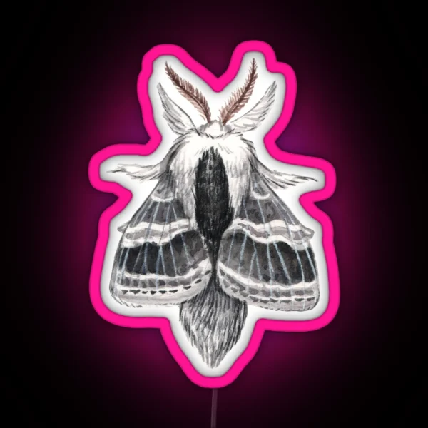 Large Tolype Moth Tolype Velleda RGB Neon Sign