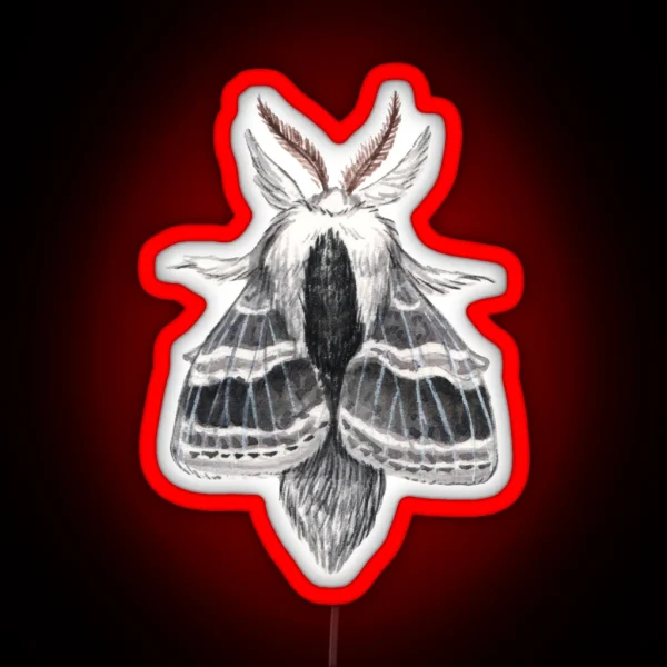 Large Tolype Moth Tolype Velleda RGB Neon Sign
