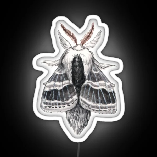 Large Tolype Moth Tolype Velleda RGB Neon Sign