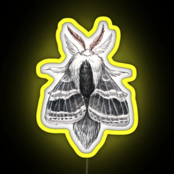 Large Tolype Moth Tolype Velleda RGB Neon Sign