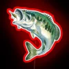 Largemouth Bass 1 RGB Neon Sign - Image 2