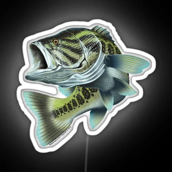 Largemouth Bass 2 RGB Neon Sign