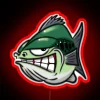 Largemouth Bass Cartoon RGB Neon Sign - Image 2