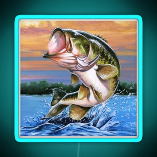 Largemouth Bass Collection RGB Neon Sign