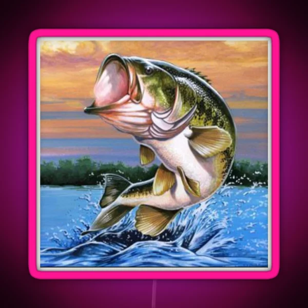 Largemouth Bass Collection RGB Neon Sign
