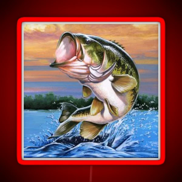 Largemouth Bass Collection RGB Neon Sign