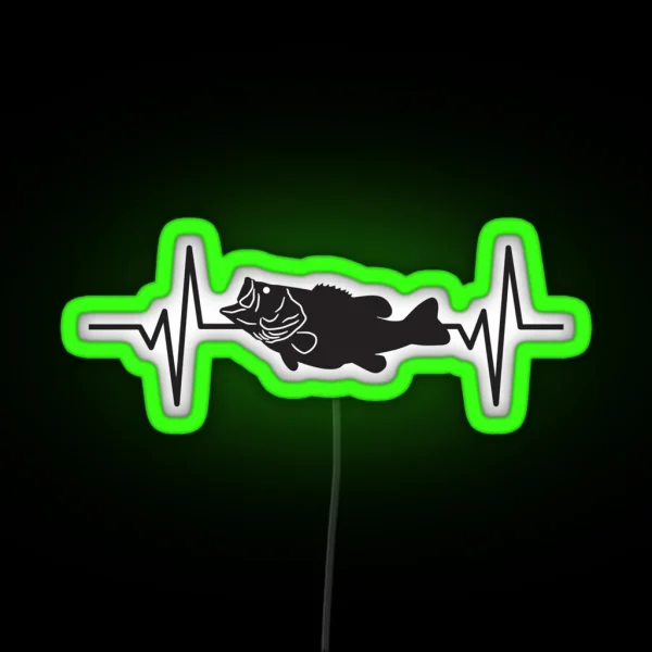 Largemouth Bass Fish RGB Neon Sign