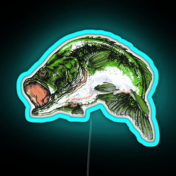 Largemouth Bass RGB Neon Sign