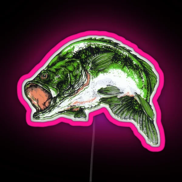 Largemouth Bass RGB Neon Sign