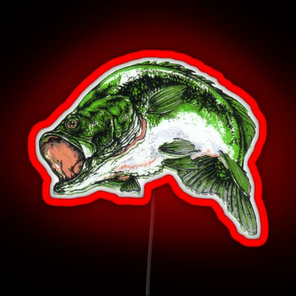 Largemouth Bass RGB Neon Sign
