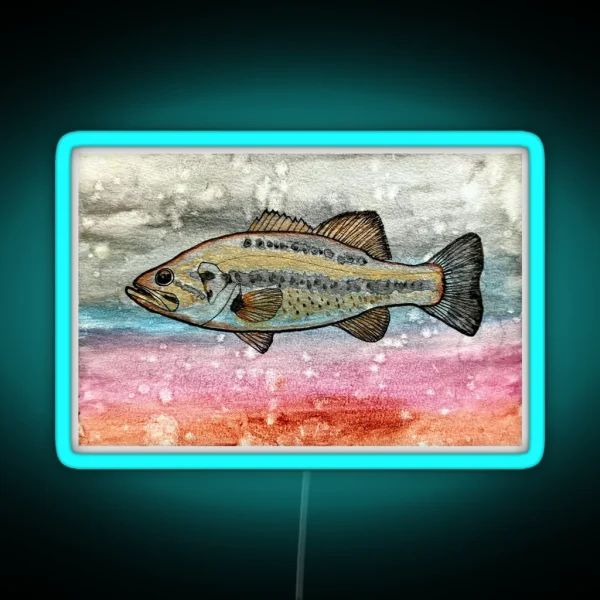 Largemouth Bass RGB Neon Sign