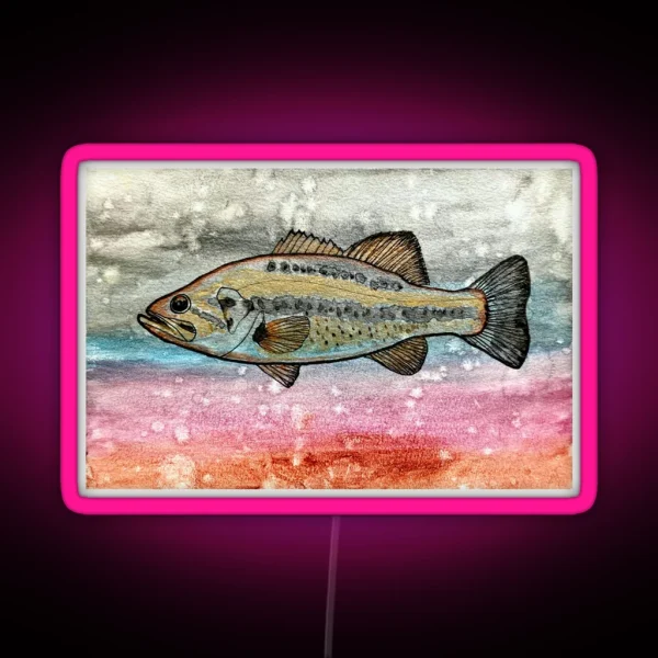 Largemouth Bass RGB Neon Sign