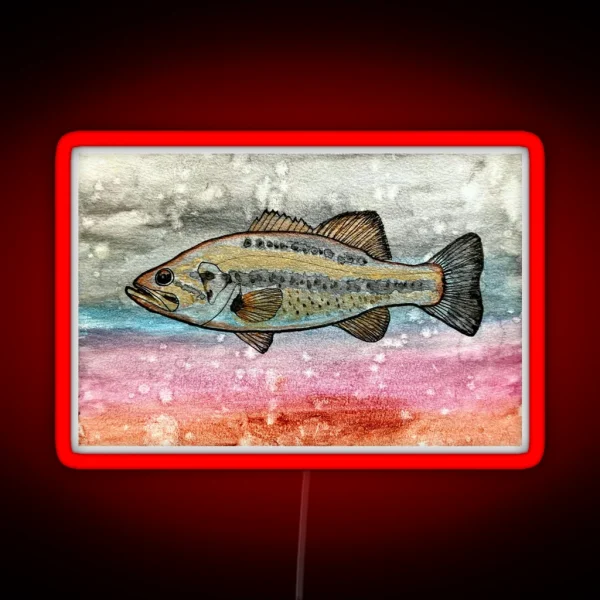 Largemouth Bass RGB Neon Sign