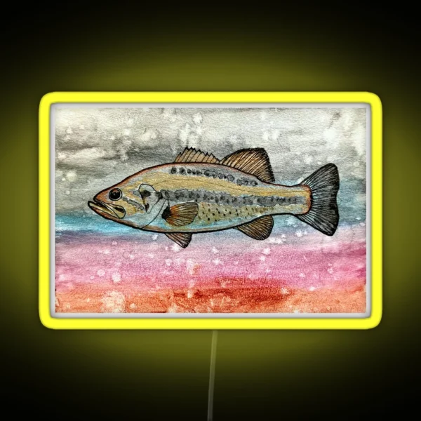 Largemouth Bass RGB Neon Sign
