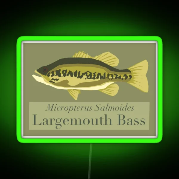 Largemouth Bass RGB Neon Sign