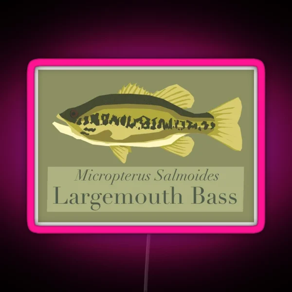 Largemouth Bass RGB Neon Sign