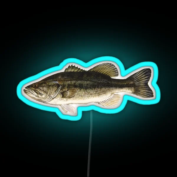 Largemouth Bass RGB Neon Sign