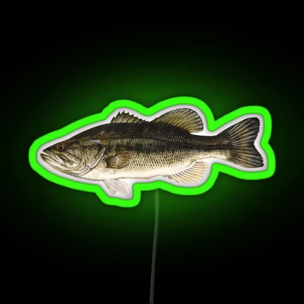 Largemouth Bass RGB Neon Sign