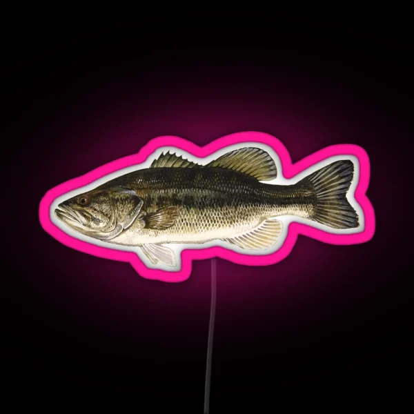 Largemouth Bass RGB Neon Sign