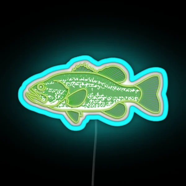 Largemouth Bass RGB Neon Sign