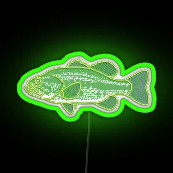 Largemouth Bass RGB Neon Sign