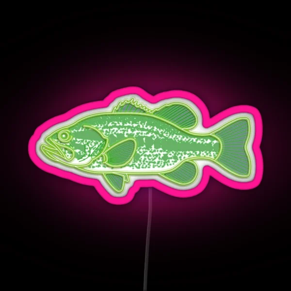 Largemouth Bass RGB Neon Sign