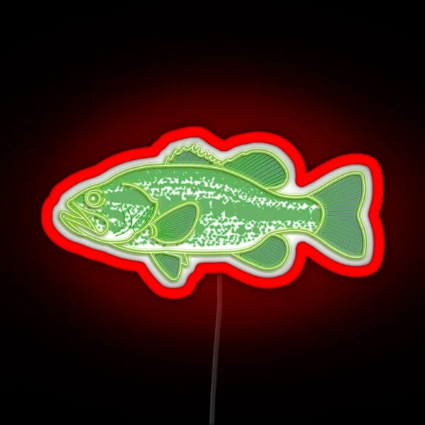 Largemouth Bass RGB Neon Sign
