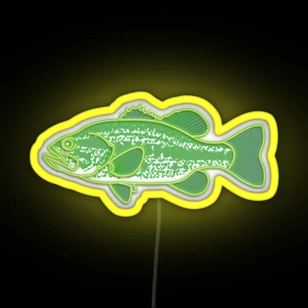 Largemouth Bass RGB Neon Sign