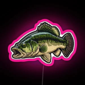 Largemouth Bass RGB Neon Sign