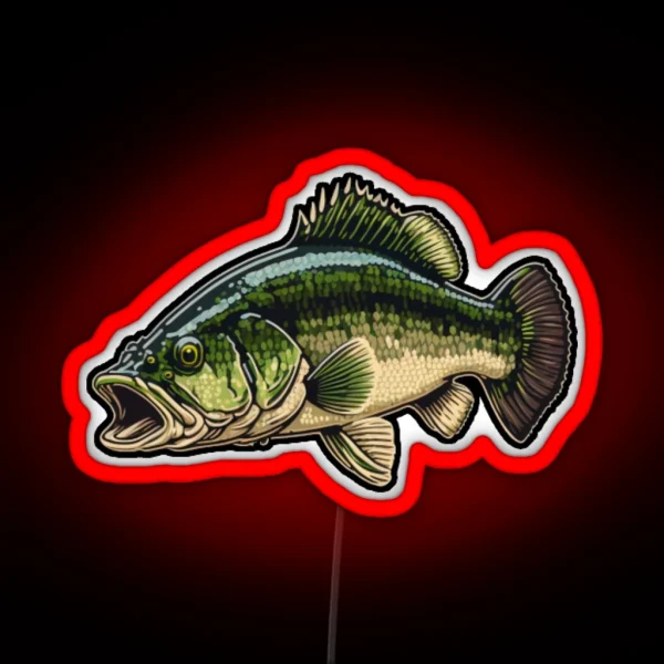 Largemouth Bass RGB Neon Sign