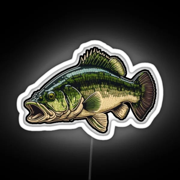 Largemouth Bass RGB Neon Sign