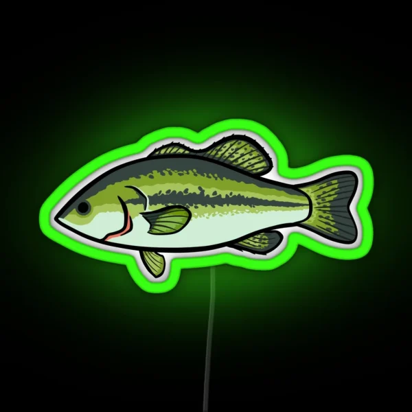 Largemouth Bass RGB Neon Sign