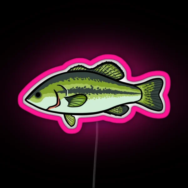Largemouth Bass RGB Neon Sign