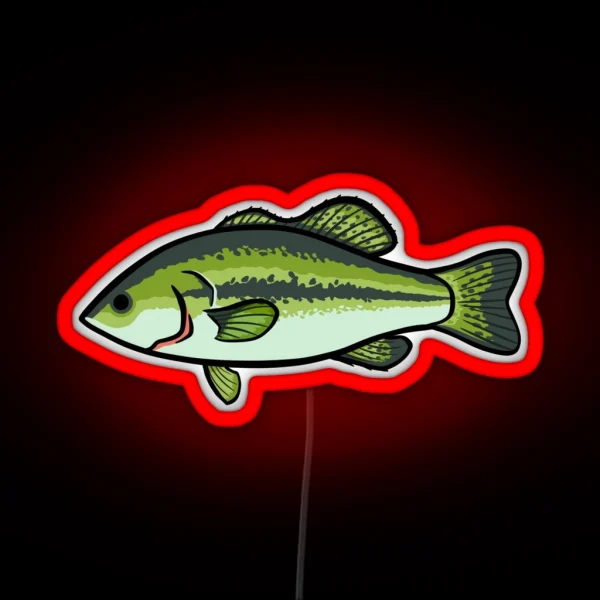 Largemouth Bass RGB Neon Sign