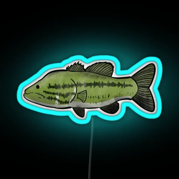 Largemouth Bass RGB Neon Sign
