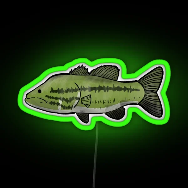 Largemouth Bass RGB Neon Sign