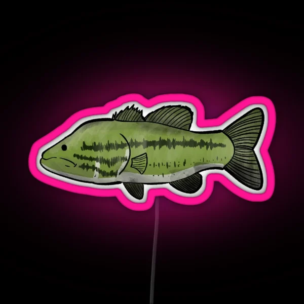 Largemouth Bass RGB Neon Sign