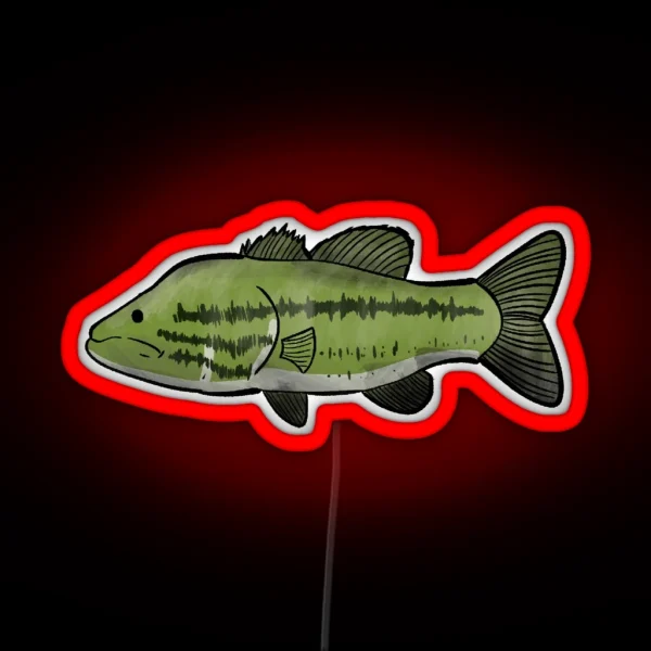 Largemouth Bass RGB Neon Sign