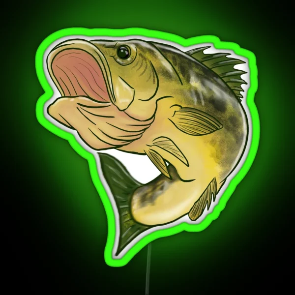 Largemouth Bass RGB Neon Sign