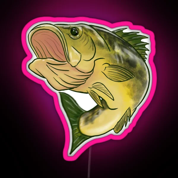 Largemouth Bass RGB Neon Sign