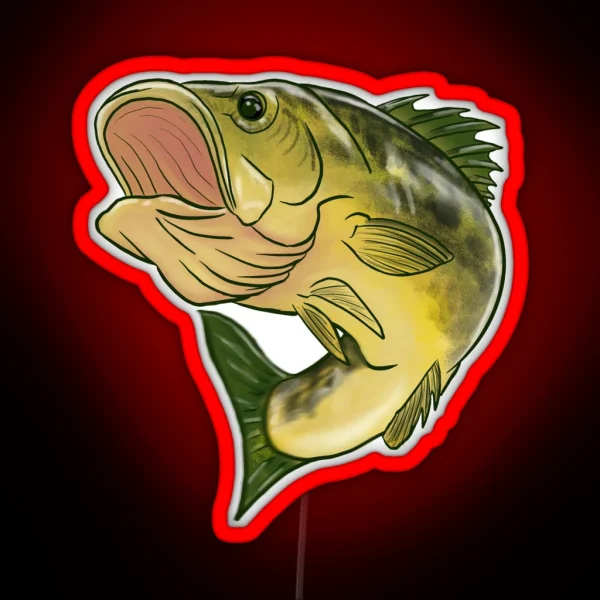 Largemouth Bass RGB Neon Sign