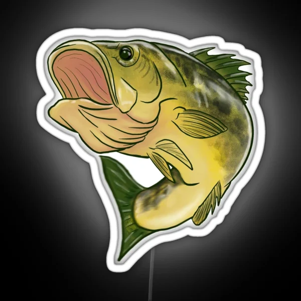 Largemouth Bass RGB Neon Sign