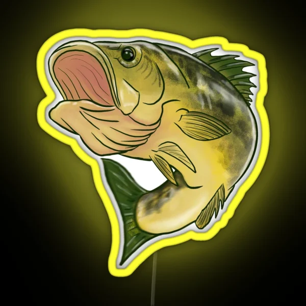 Largemouth Bass RGB Neon Sign