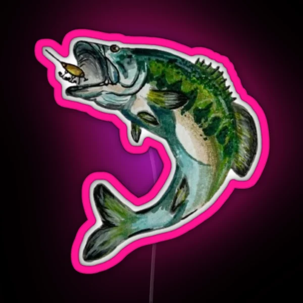 Largemouth Bass RGB Neon Sign