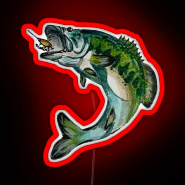 Largemouth Bass RGB Neon Sign