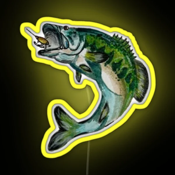 Largemouth Bass RGB Neon Sign