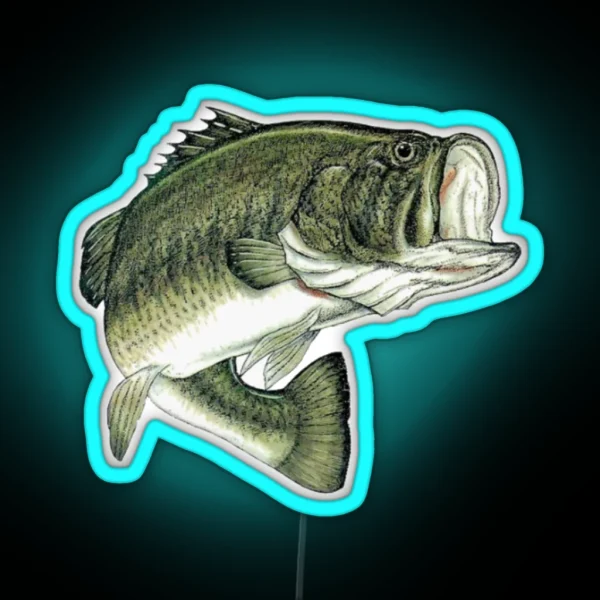 Largemouth Bass RGB Neon Sign