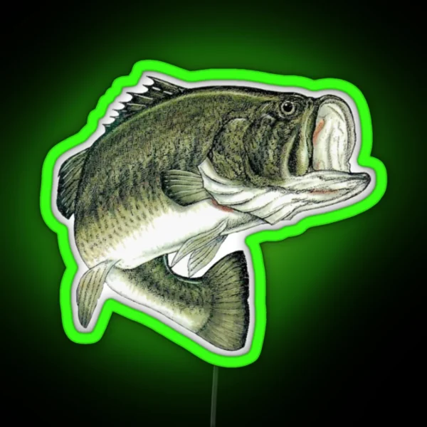 Largemouth Bass RGB Neon Sign