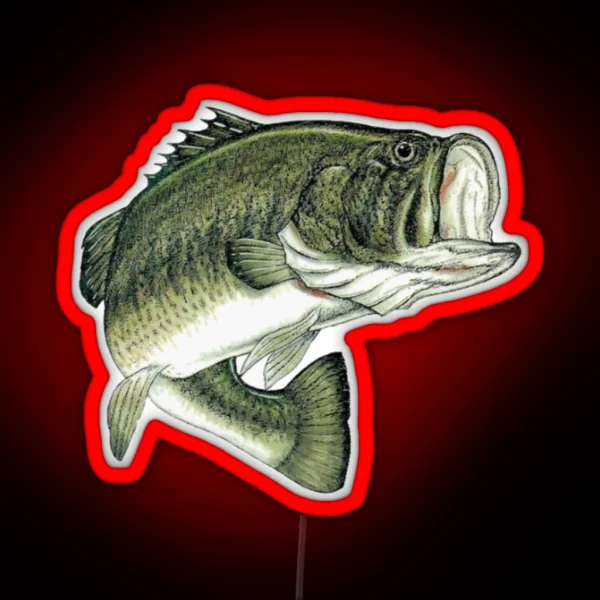 Largemouth Bass RGB Neon Sign