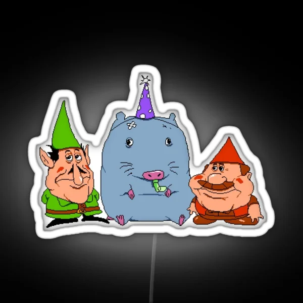 Lario Pizza Tower Gnome Forest Meme RGB Neon Sign